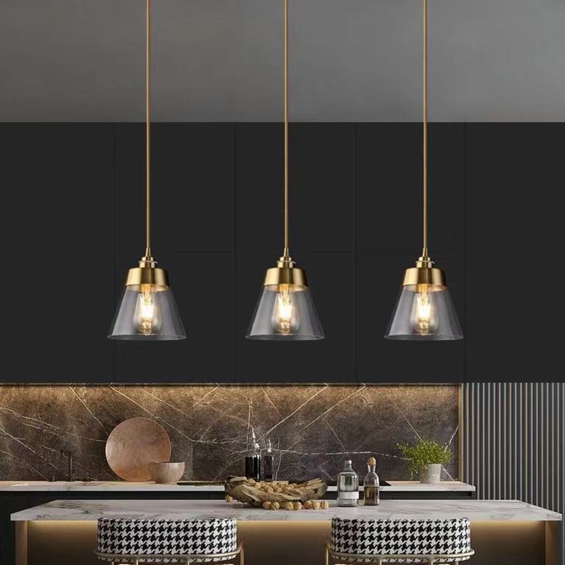 Stile industriale a sospensione Light Metal Glass Hanging Light per sala da pranzo
