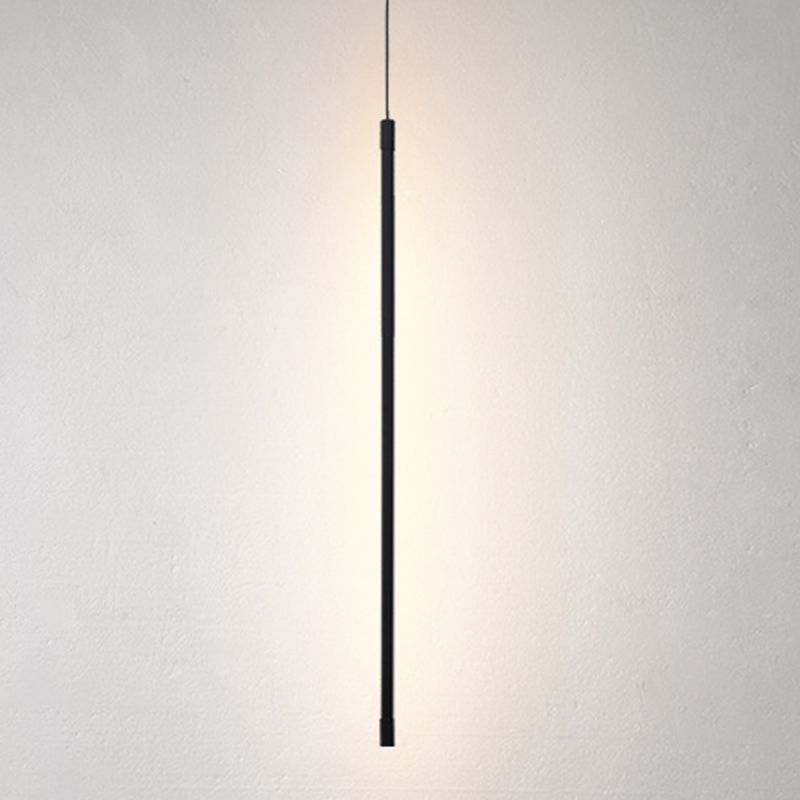 Modern Minimalist Linear Pendant Lighting Fixtures Aluminum Pendant Ceiling Lights for Bedroom