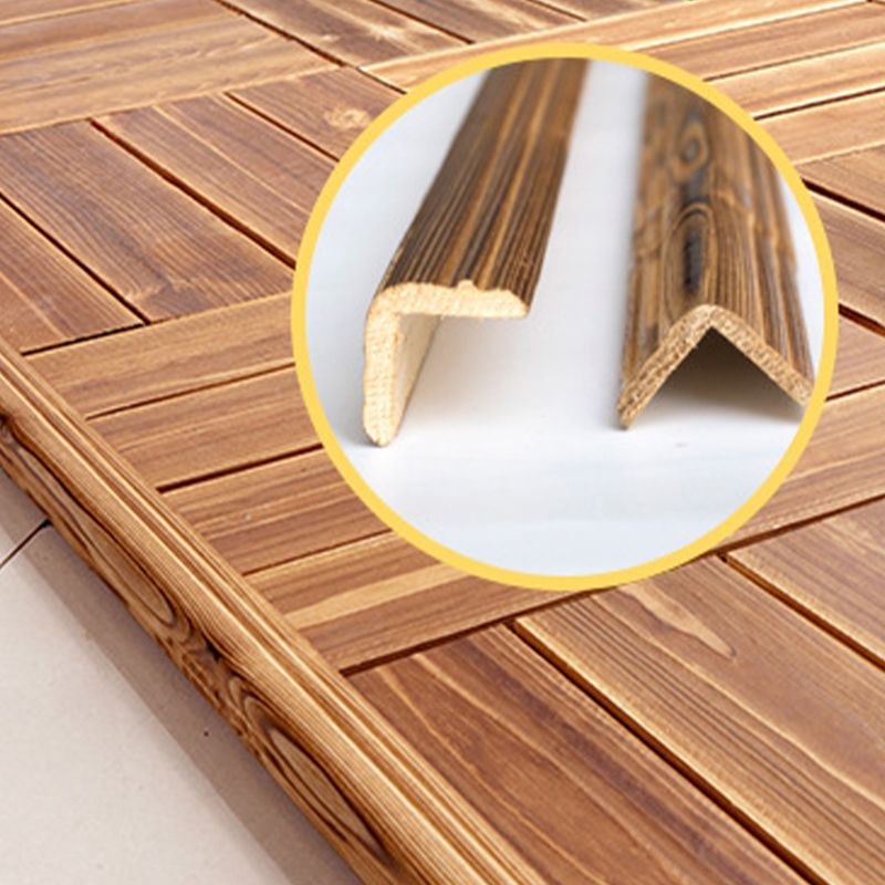 Pine Floor Tile Water Resistant Click Lock Tradition Wooden Floor for Living Room