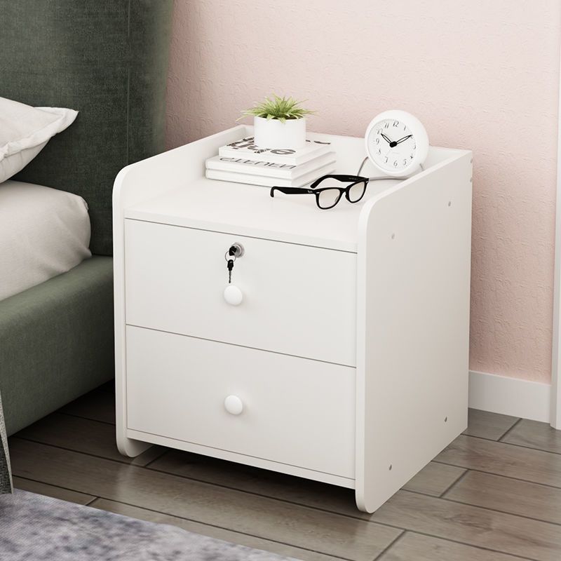 Modern Nightstand Wooden Night Table with Drawers for Bedroom