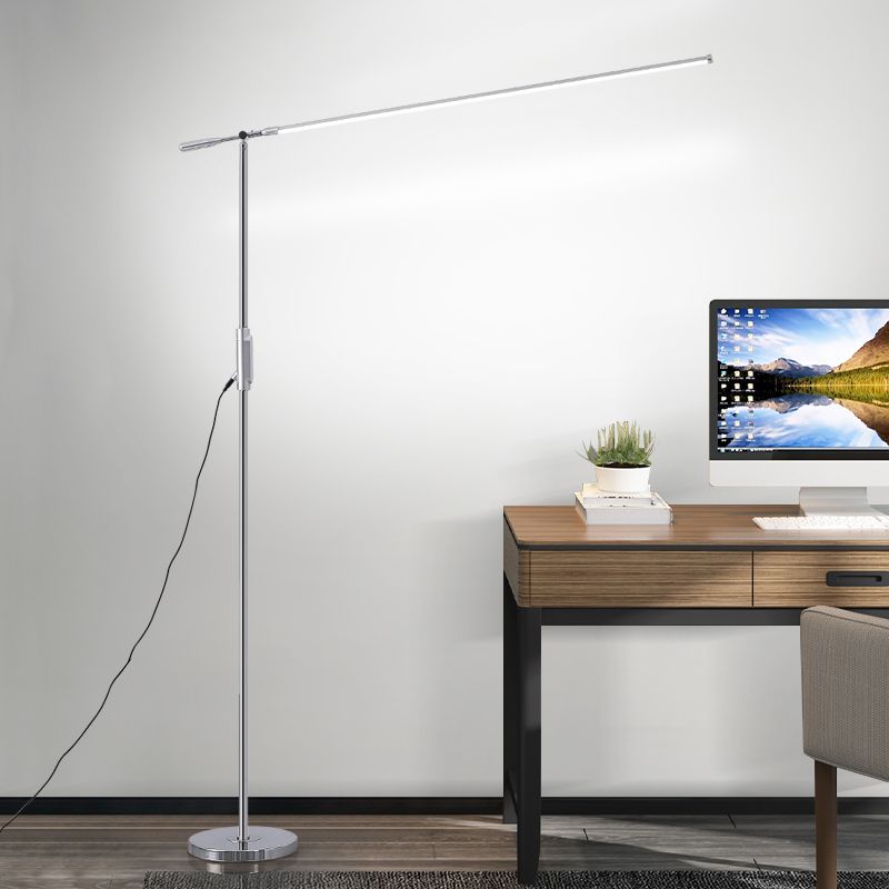 Lampada da pavimento in metallo lineare moderno LED LED LEGGE LEGGE con giuntura regolabile