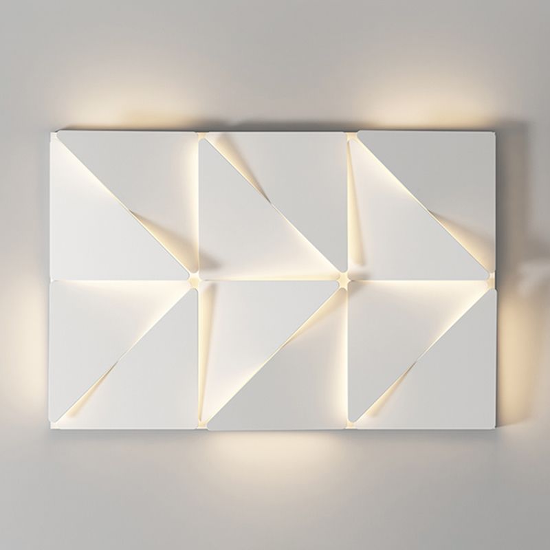 Metal LED Modern Flush Mount Rectangle Shape Ceiling Light with Acrylic Shade for Bedroom