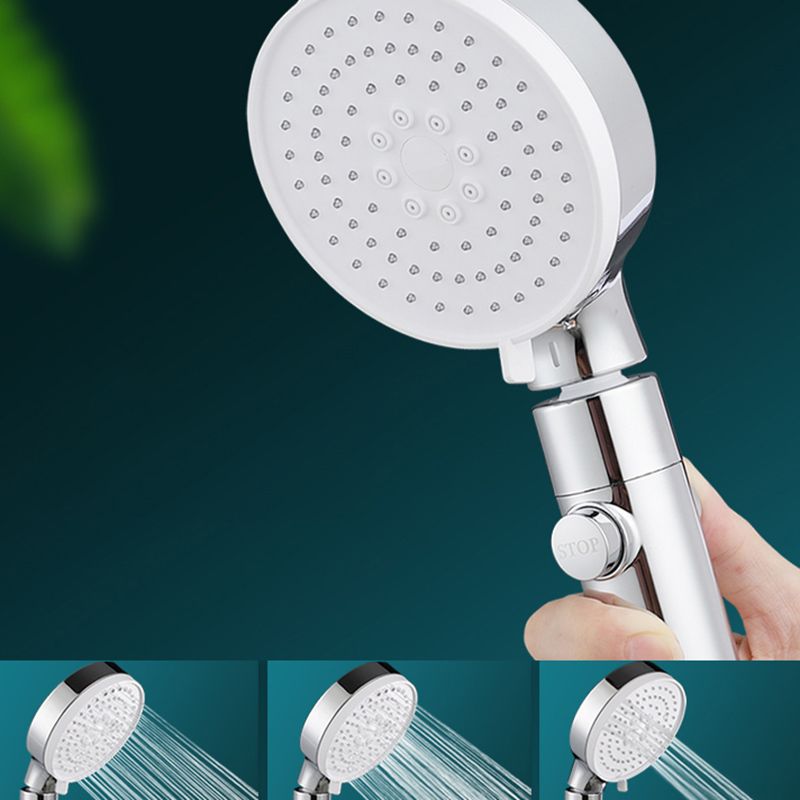 3 Sprays Shower Head Adjustable Spray Pattern Swivel Handheld Shower Head