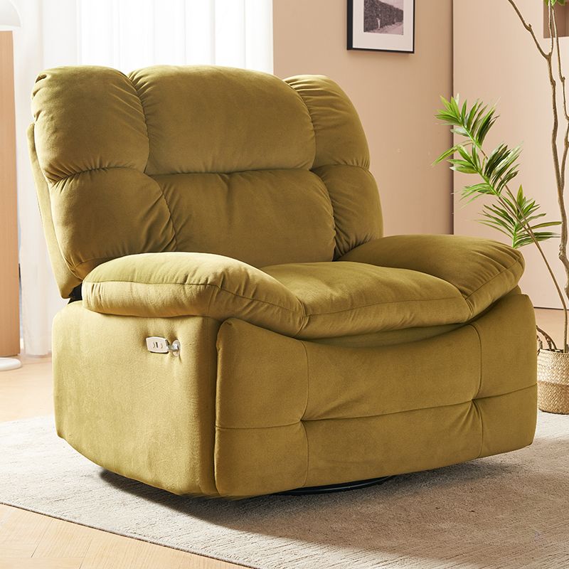 Solid Color Standard Recliner Upholstered Recliner Chair with Position Lock