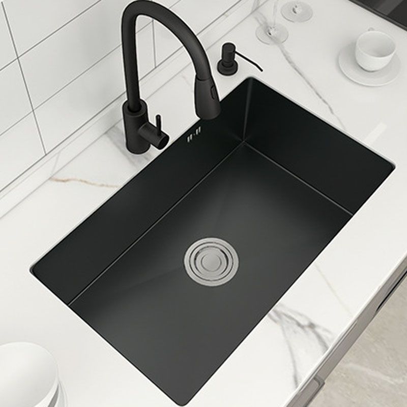 Modern Kitchen Sink Stainless Steel with Accessories Faucet and Soap Dispenser Workstation