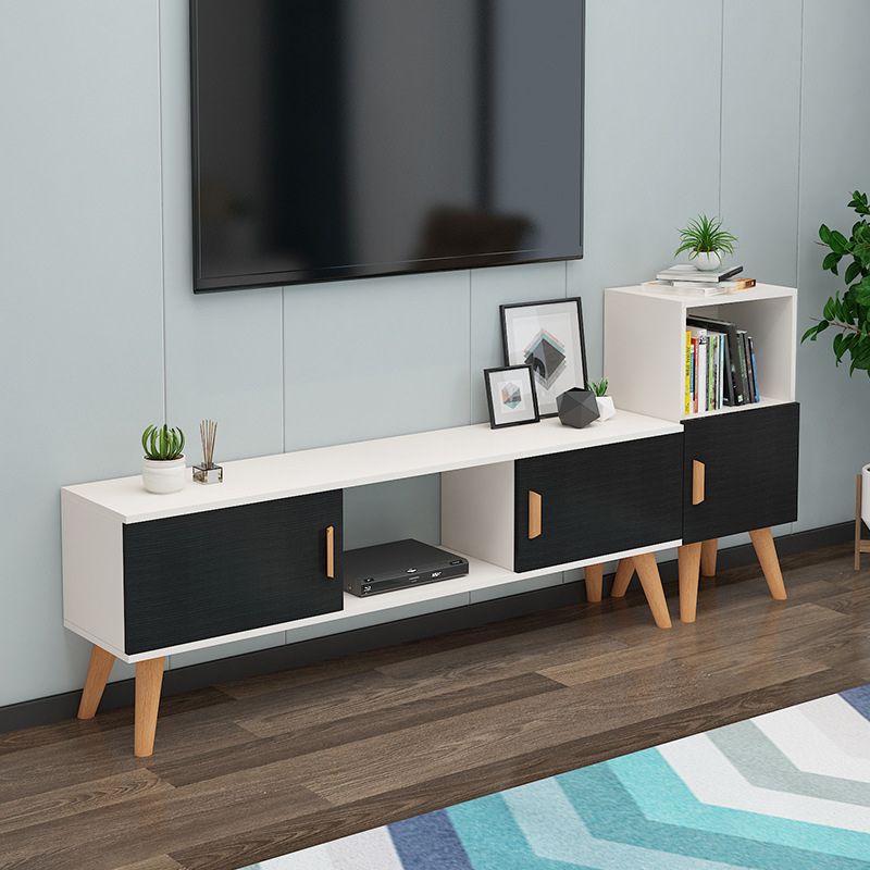 Beech Natural 19.7-inch H TV Stand Scandinavian TV Stand With Storage