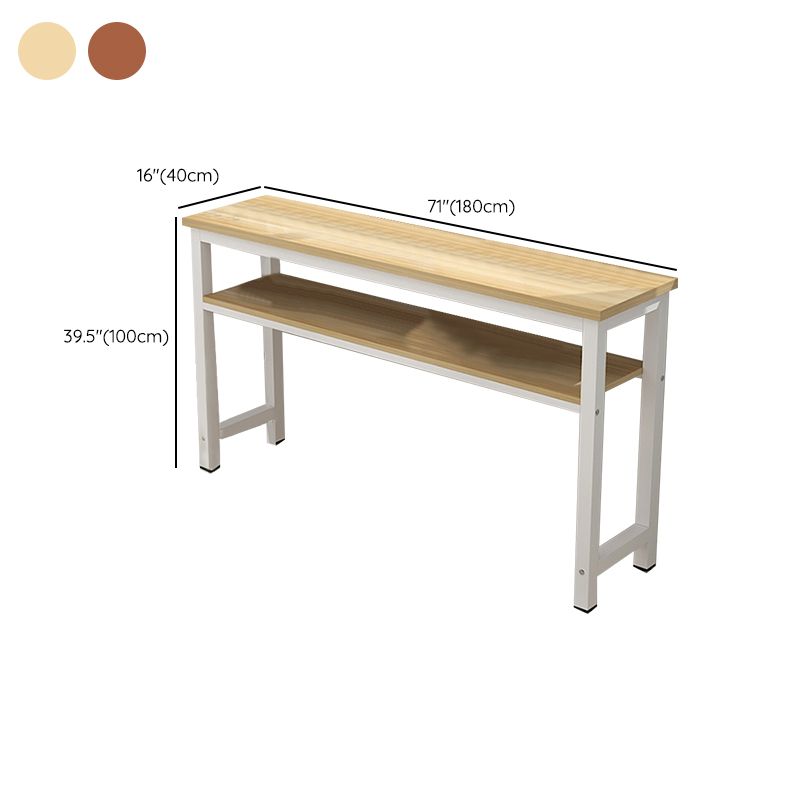 Modem & Contemporary Rectangle Wood Bar Wine Table for Dining Room