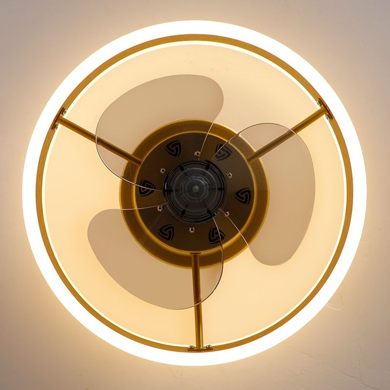 Modern Style Ceiling Fan Lighting Metal 2 Light Ceiling Fan Lighting for Living Room