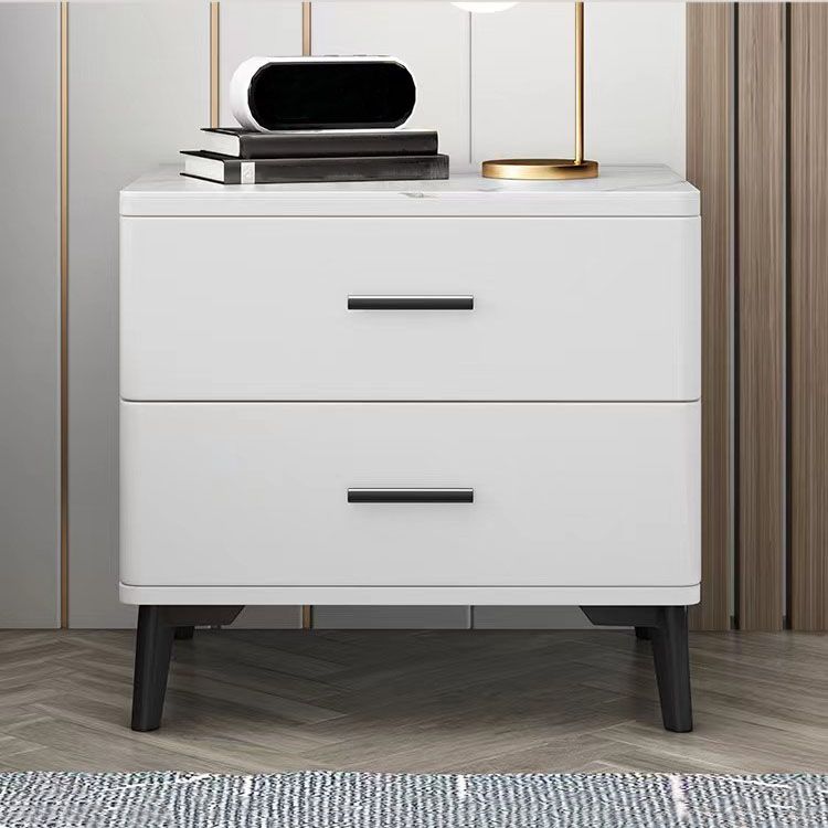 Drawers Included Bedside Cabinet Stone Bed Nightstand for Bedroom