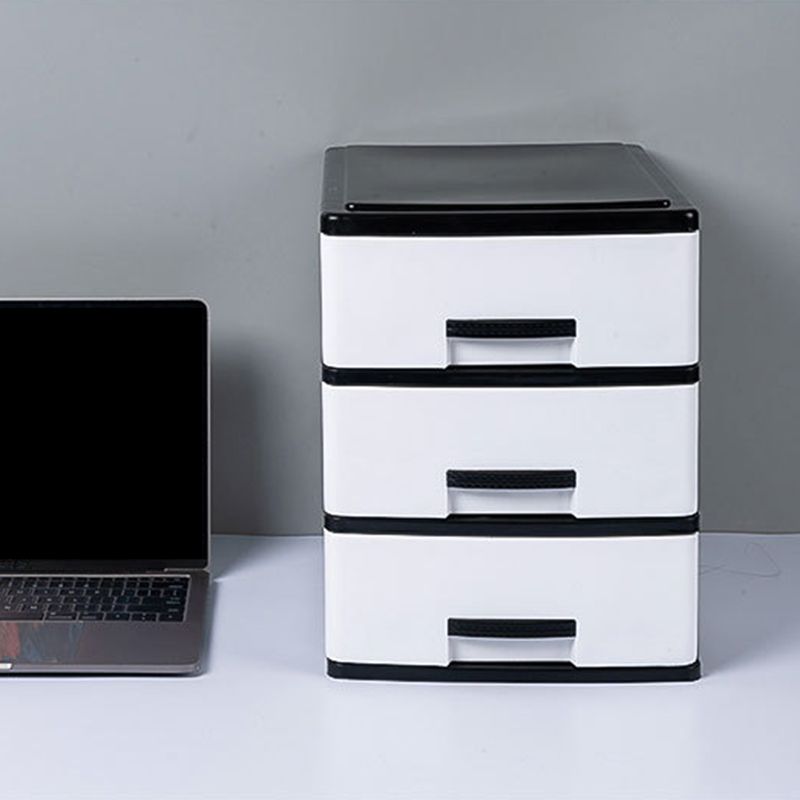 Vertical Drawers File Cabinet Plastic Modern File Cabinet for Home and Office