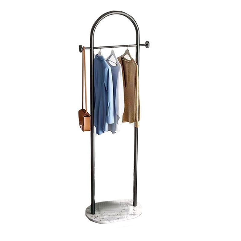 Modern Coat Rack Metal Hanger Basket Free Standing Coat Hanger