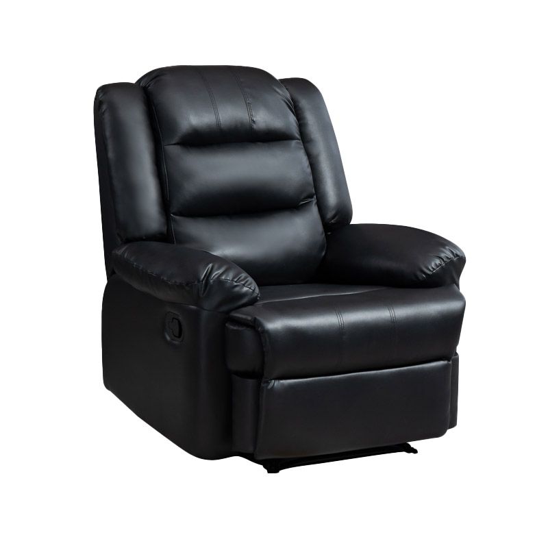 Faux Leather E Standard Recliner Solid Color Metal Fram Recliner Chair