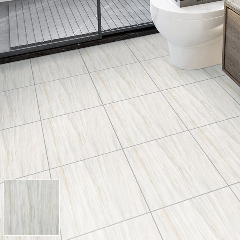 Square Bathroom PVC Flooring 12" x 12" x 0.07mm Peel and Stick Vinyl Flooring