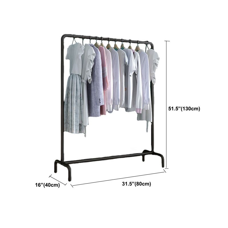 Contemporary Metal Hall Stand Hall Tree with Shelf Storage and Hanging Rail Coat Rack