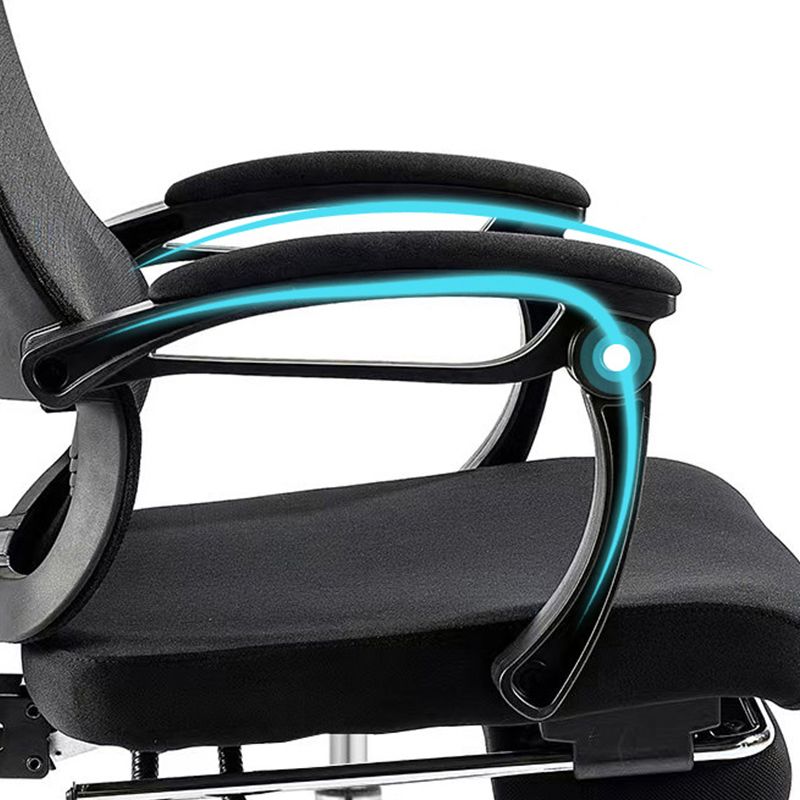 Padded Arms Desk Chair Modern No Distressing Ergonomic Office Chair