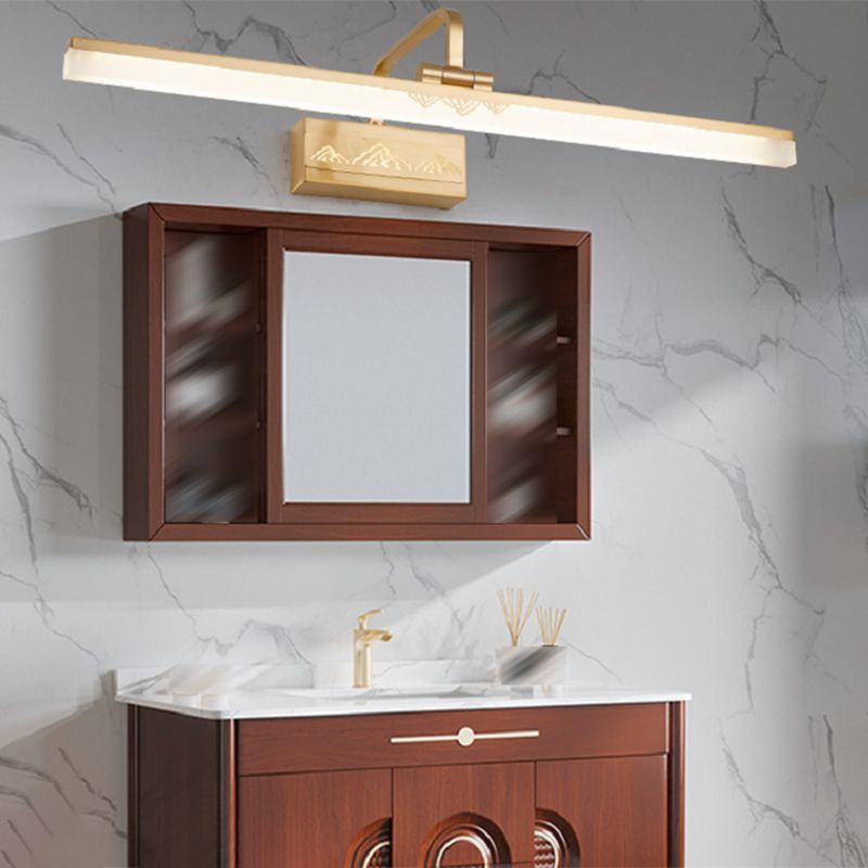 Copper Vanity Light Modern Mirror Front Light with Acrylic Shade for Bathroom