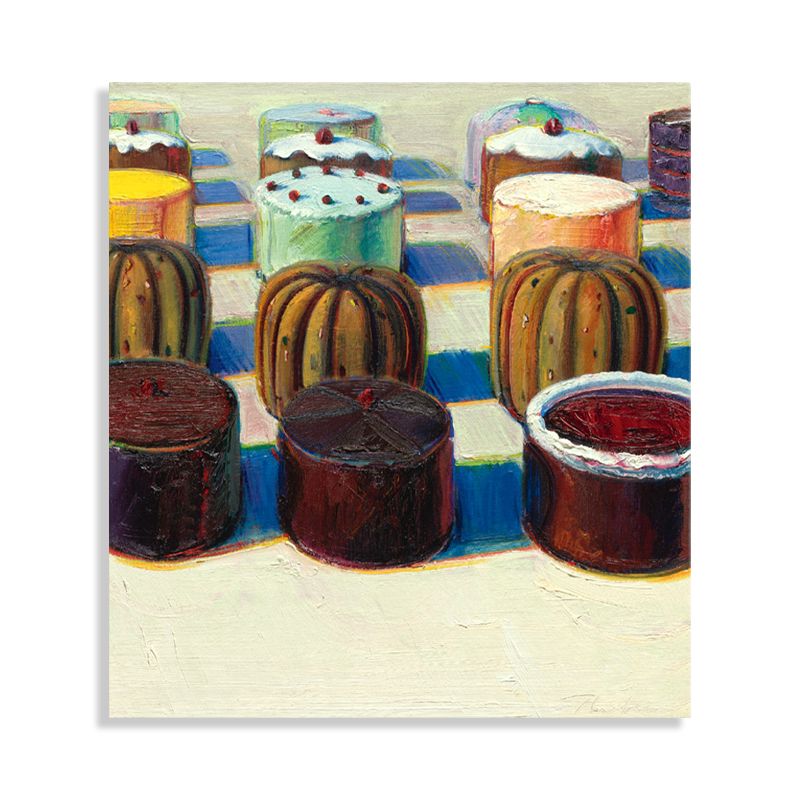 Traditional Style Cupcakes Art Canvas Brown Foods Painting, Multiple Sizes Available