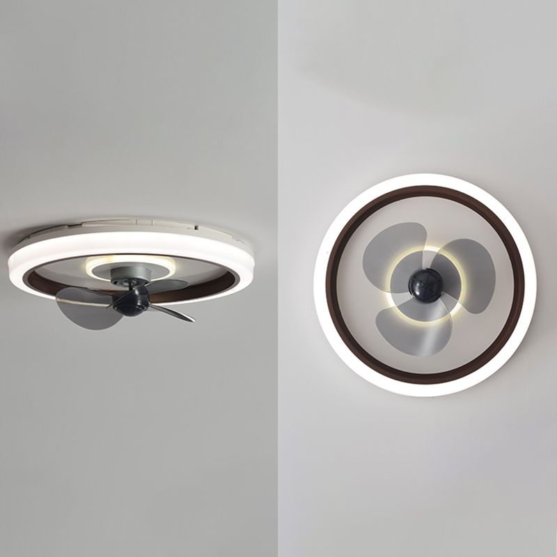 Acrilico Halo Ring Affermazione Light Affermazione Macaron LED Minimalist LED SEMI FLUSH LUCE