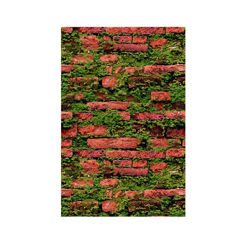 Vintage Brick Non-Pasted Wallpaper Latitudinal Design Waterproof Wall Covering, 20.5"W x 33'L