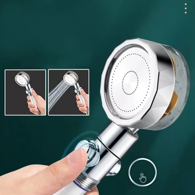 Contemporary Handheld Shower Head with Katalyst Adjustable Shower Heads