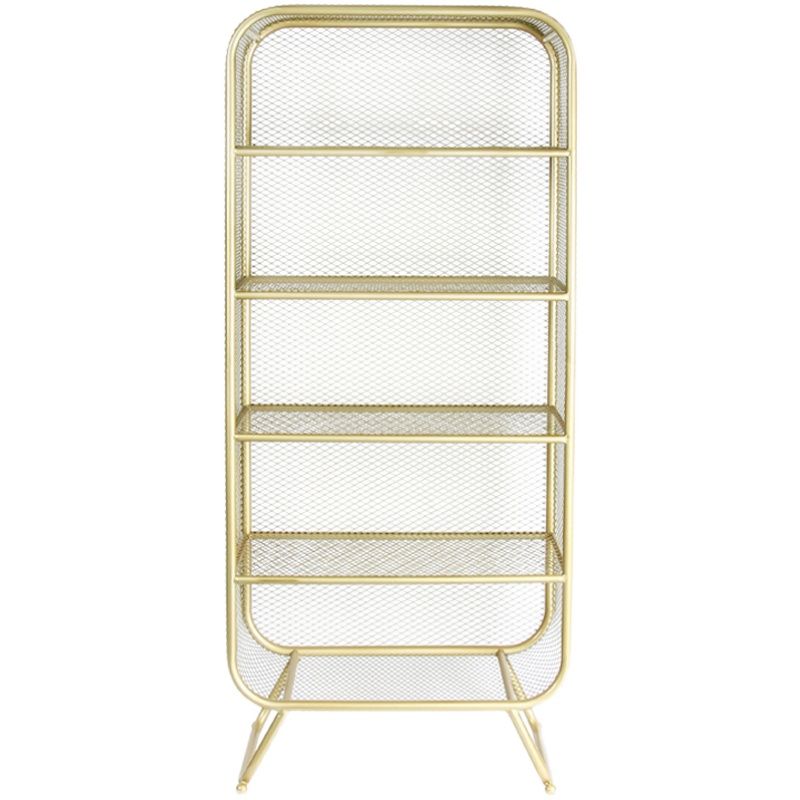 Contemporary Style Bookcase Metal Closed Back Bookshelf for Home Office