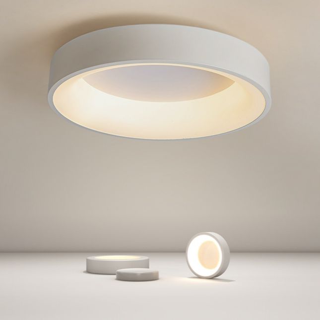 Modern Simple LED Ceiling Light Fixture Bedroom Round Flush Mount Ceiling Lamp