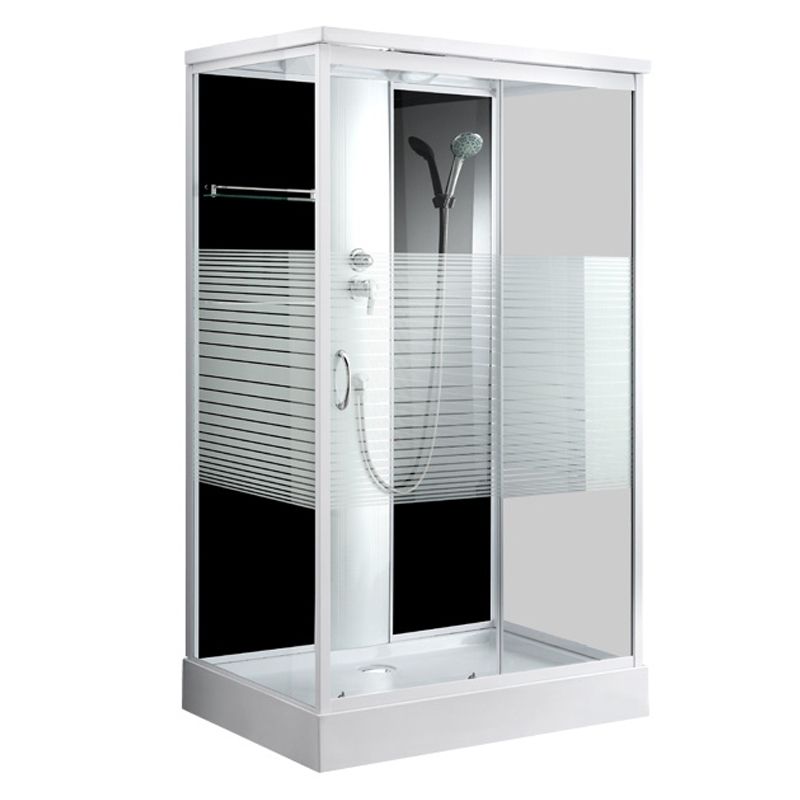 Modern Rectangle Shower Stall Tempered Framed Shower Stall for Bathroom