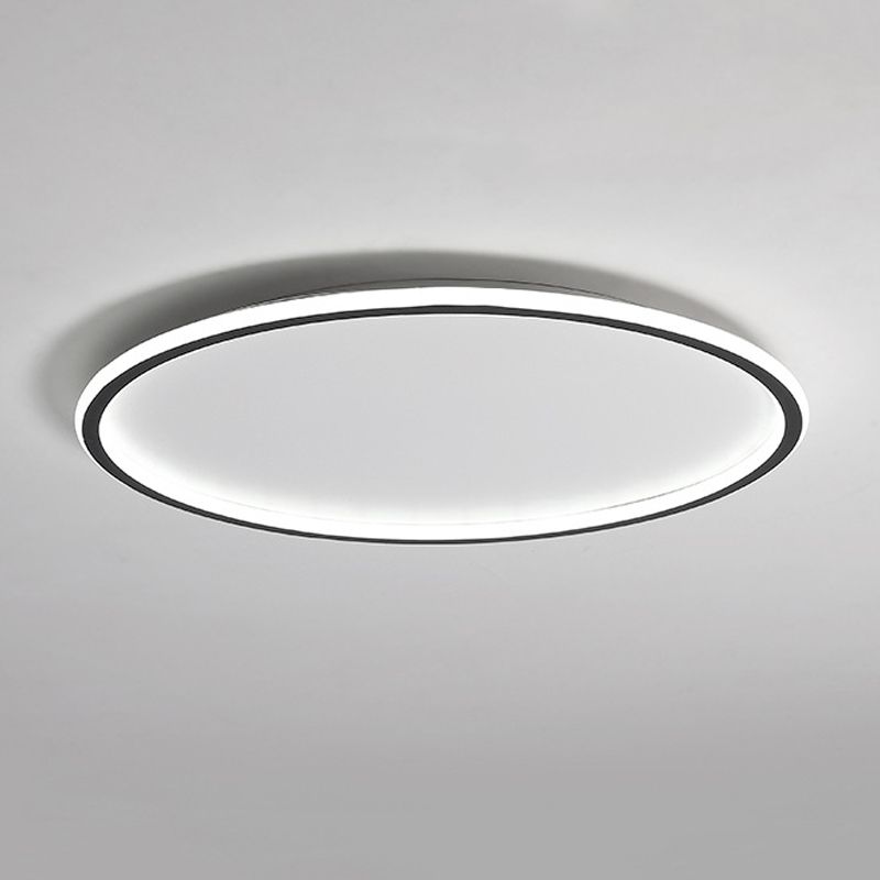 Modernism in Black Ceiling Mount LED Circle Iron Flush Mount