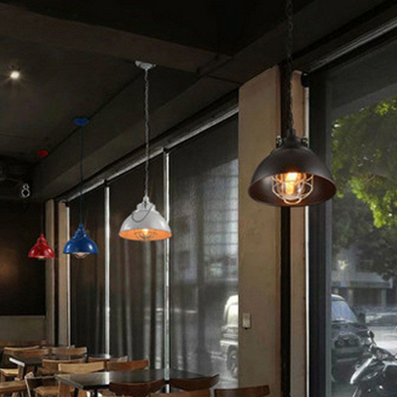 Luce a soffitto con tela conica antica leggera a sospensione singola sospensione per il ristorante