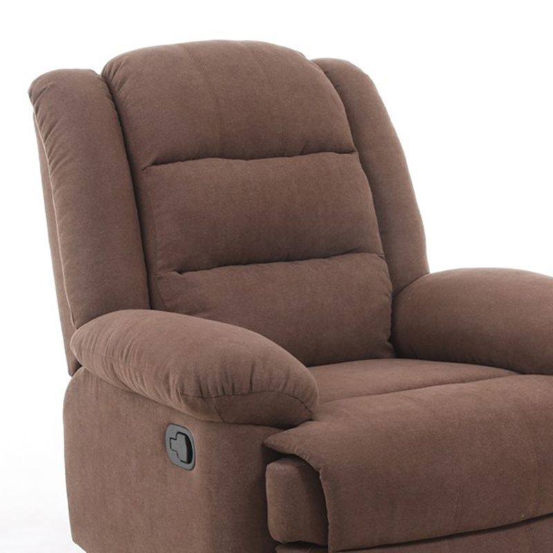 Swivel Rocker Standard Recliner Solid Color Manual Recliner Chair