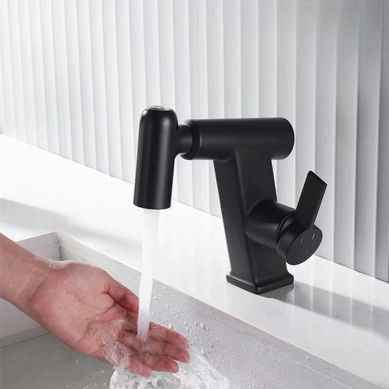 Contemporary Vessel Faucet Swivel Spout Faucet with One Lever Handle