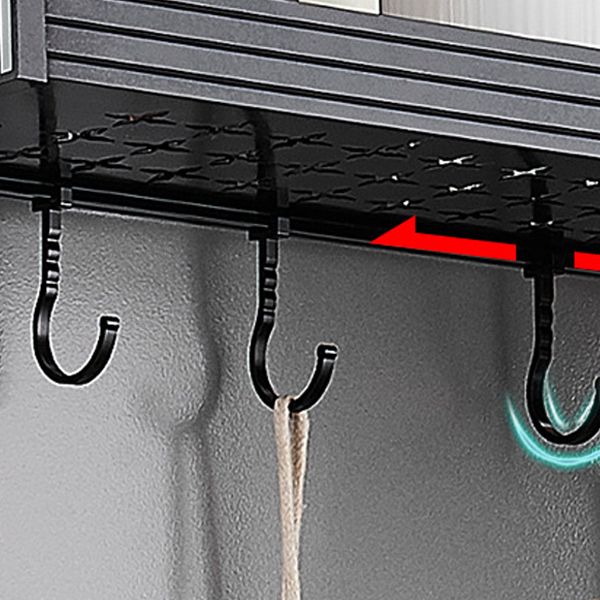 Black / Sliver Bathroom Accessory Aluminum Hardware Set Bath Shelf