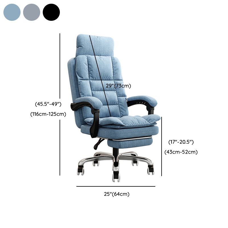 Modern Chair Padded Arms Adjustable Seat Height Office Chair with Wheels