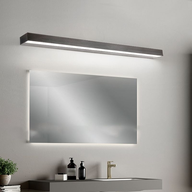 Postmodern Aluminum Vanity Light Straight 1 Light LED Mirror Light for Bathroom