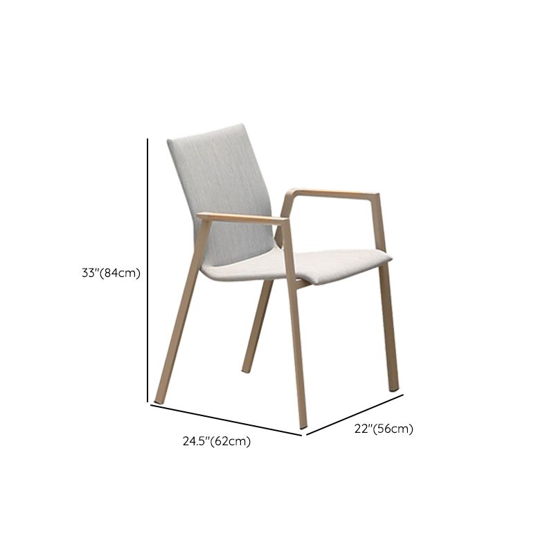 Aluminum Outdoor Chair Contemporary Arm Chair Outdoor Bistro Chair