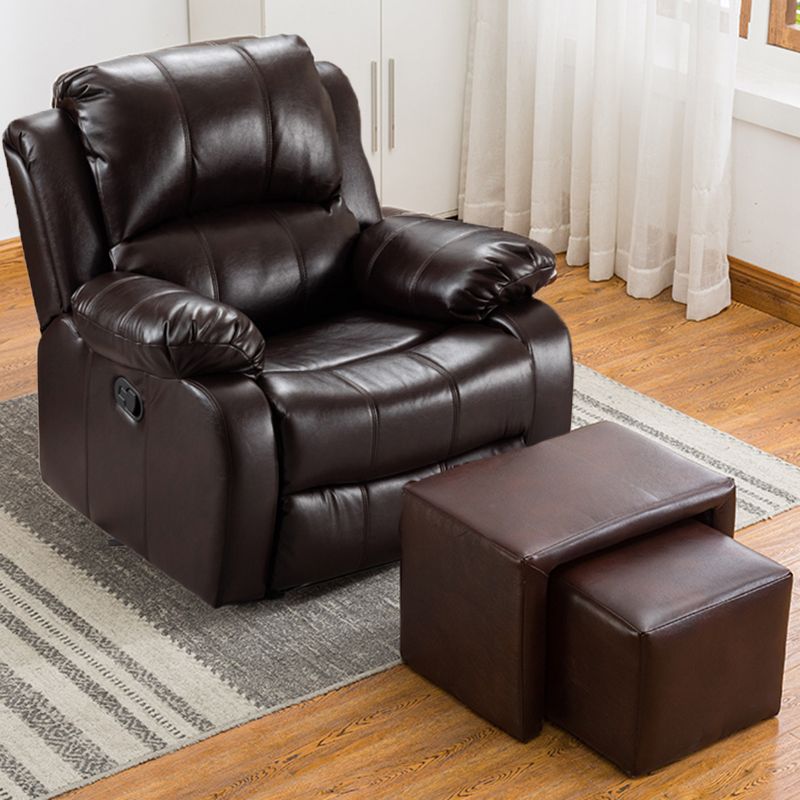 Traditional Swivel Rocker Standard Recliner 35.4" Wide Solid Color Recliner Chair