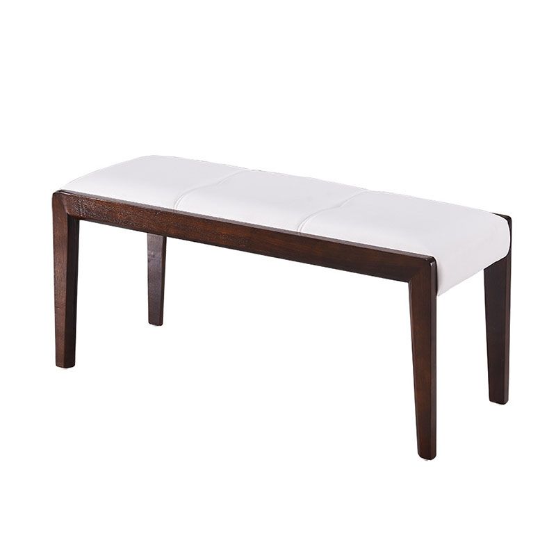 Contemporary Solid Wood Home Bench 18.8" Height Seating Bench with Legs