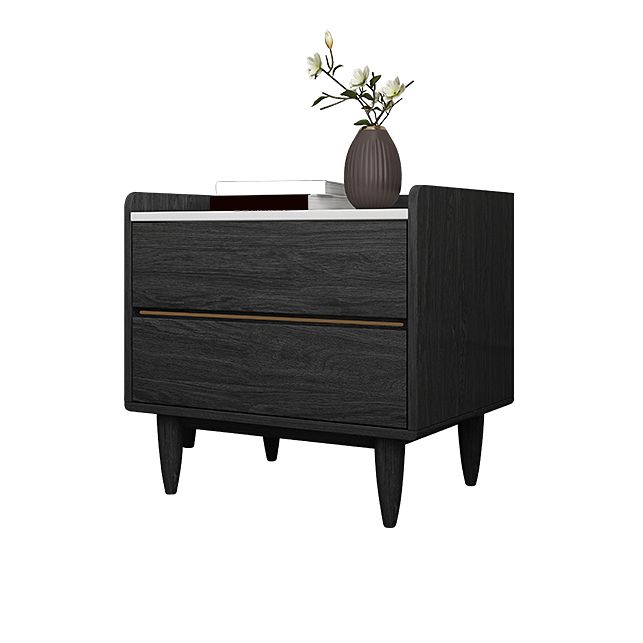 Contemporary Bed Nightstand Drawer Storage Night Table for Bedroom