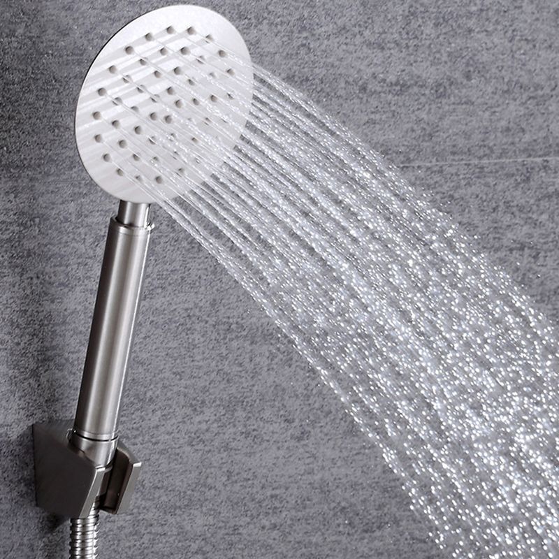 Contemporary Shower Combo Handheld Shower Head Stainless Steel Wall-Mount Shower Head