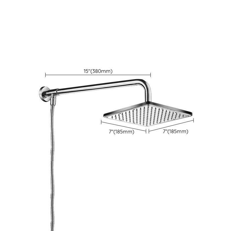 Contemporary Style Shower Head Bathroom Fixed Shower Head with Round and Square Shape