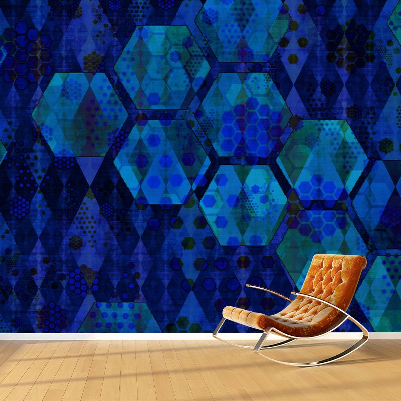 Environmental Modern Photography Wallpaper Geometric Sitting Room Wall Mural