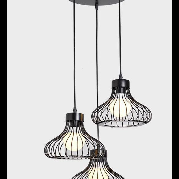 Vintage Bird Cage Pendants Light Industrial Style Pendant Pending Lights pour restaurant