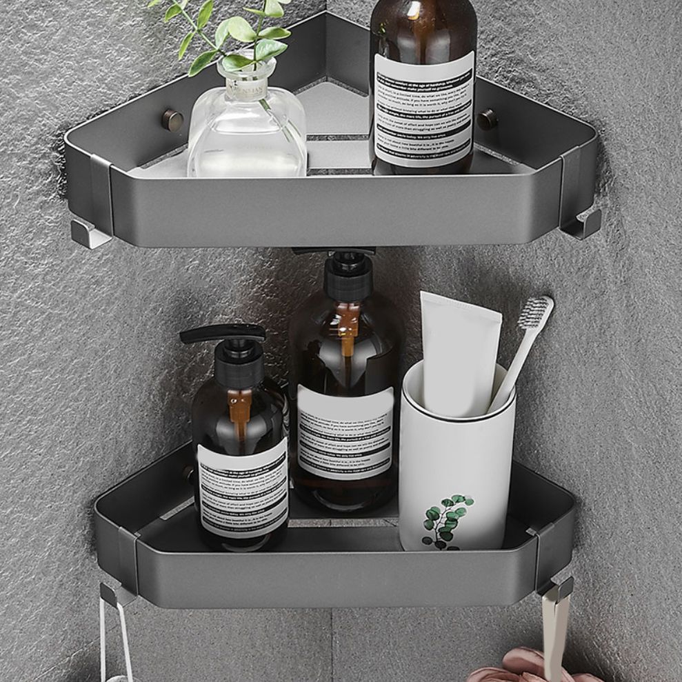 Stainless Steel Bathroom Accessory Set Modern Triangle Basket