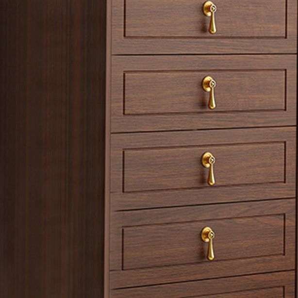 16 " D Modern Brown Storage Chest Storage Chest Dresser with Drawers