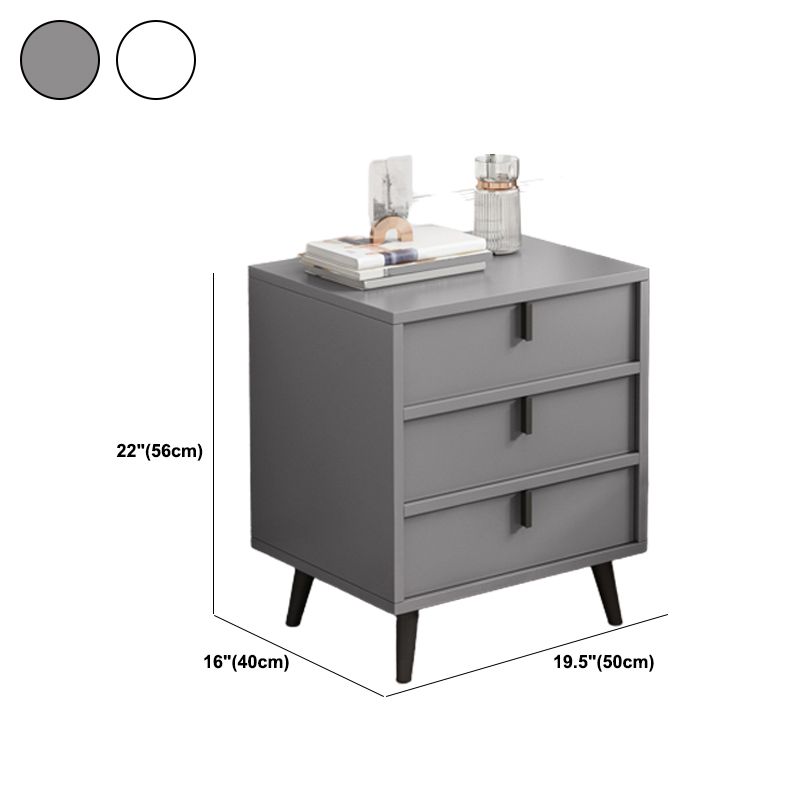 Modern Drawers Included Bedside Cabinet Manufactured Wood Night Table for Bedroom