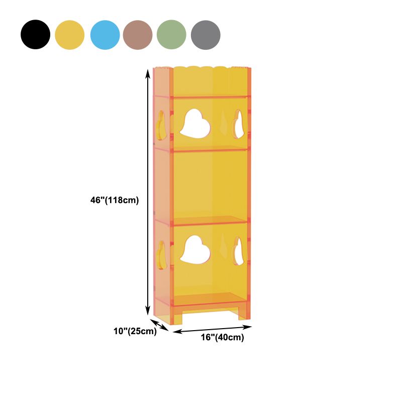 Rectangle Standard Acrylic Bookcase Nordic Home Office Storage Bookshelf