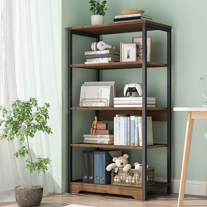 Modern Open Back Etagere Bookcase Steel Bookshelf for Home Office