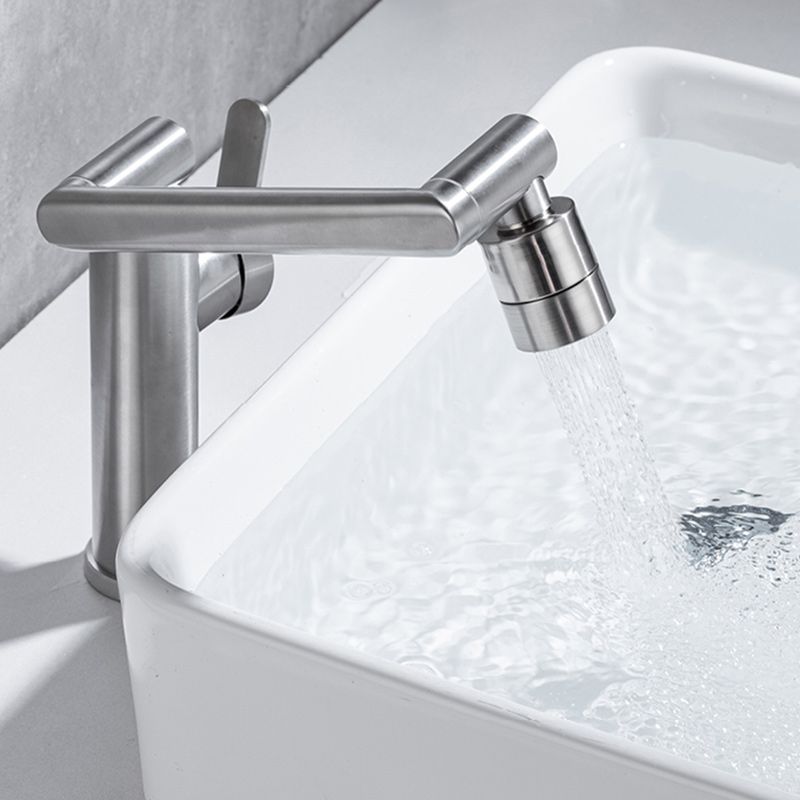 Swivel Spout Bathroom Faucet Single Hole Bathroom Sink Faucet with Lever Handle