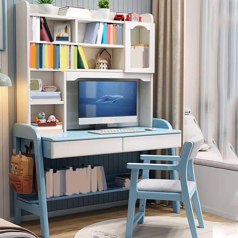 23.6" W Adjustable Kids Desk Bedroom with Side Hook Kids Study Desk