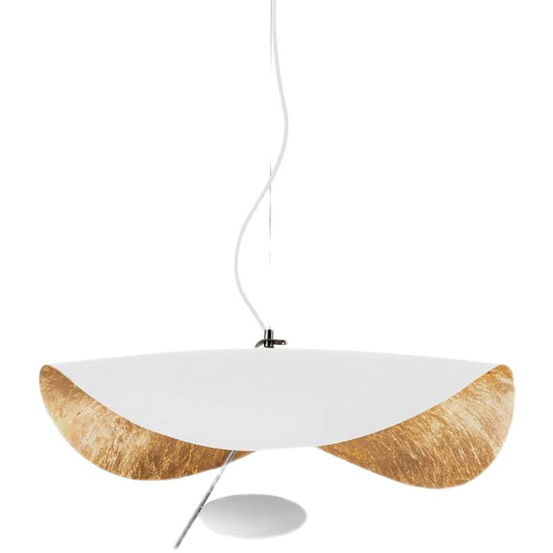 Pendentif suspension LED Salle Pendante simple suspendue avec une teinte en métal en forme de chapeau